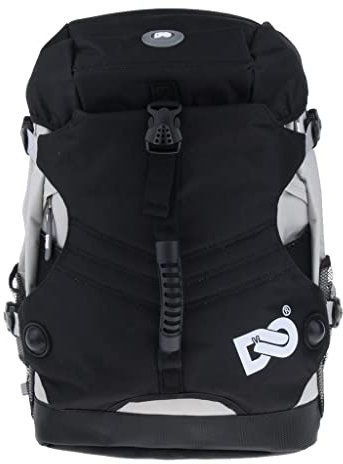 Duiaynke Roller Inlineskates Rucksack Skating Schuhe Stiefel Aufbewahrungstasche für Helm, Knie, Ellbogen und Handgelenk Schutzpolster (Schwarz B)