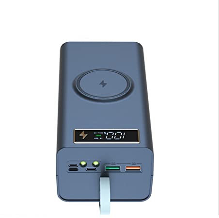 Potadak 21X18650 BoîTier de Batterie Soudure BoîTier de Batterie Externe - avec LumièRe 18650 BoîTier de Charge de Batterie DéTachable Portable DIYCase