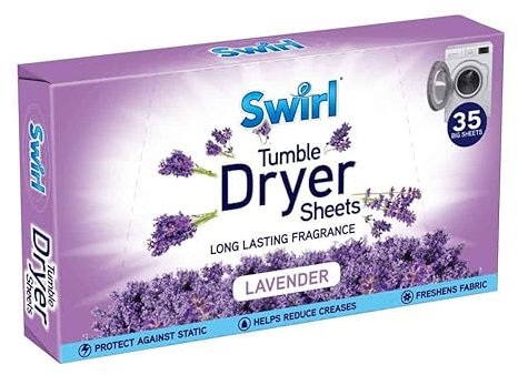 Lavender Tumble Dryer Laundry Sheets 35 Pack For Fresh Clothes and Linen
