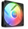 NZXT F120 RGB Core - 120mm Hub-Mounted RGB Fan - 8 Individually-Addressable LEDs - Semi-Translucent Blades - High Static Pressure & Airflow - Quiet Operation PWM Control - CAM Software - Black