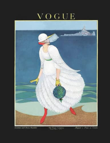 Notebook - Lined - 8.5x11 in - 120 pgs - Vintage Vogue Cover: Notebook, Journal, Diary, Composition Book, Planner | Vintage Vogue Cover