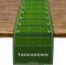 Pudodo Tischläufer, Fußballfeld, Touchdown, Spieltag, Tischdecke, Fußball-Thema, Geburtstag, Party, Küche, Esszimmer, Heimdekoration, 33 x 274,3 cm