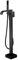 Robinet Cascade Baignoire Mitigeur de Baignoire Ilot Autoportante Pour Salle De Bain Chaude Et Froide Avec Tuyau De Douche,noir