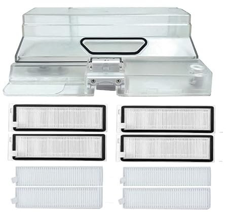 / Fit for XiaoMi Mijia G1 MJSTG1 Mi Robot nettoyeur aspirateur accessoires 2 en 1 réservoir d'eau boîte à poussière filtre Hepa pièces de rechange Ensemble de robot de balayage ( Color : Orange )