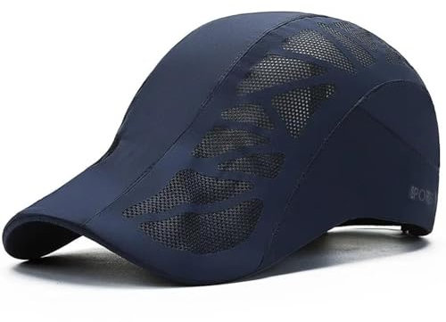 WAOCEO Herren Kappe Hut Sommer Mütze Männer Lässig Baseball Kappe Schnell Trocknende Atmungsaktive Vorwärts Kappe Frauen Outdoor Sonnenschutz Shade Baseball Cap Einstellbar Navybluecolor