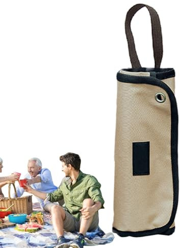 Campingbesteck-Rolltasche,Camping-Besteckrolle,Rollbare Tasche für Campinggeschirr mit 12 Fächern | Mehrzweck-Besteckrollentasche für Gabeln, Löffel, Essstäbchen, Reiseorganizer zum Kochen,