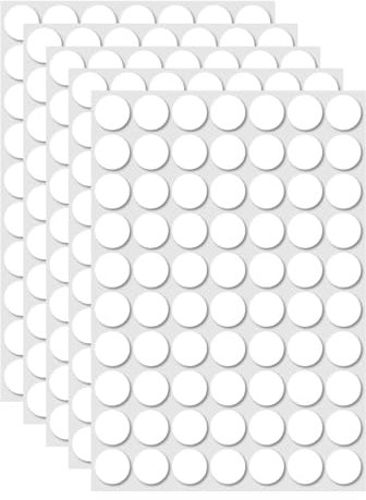 JUICENO Adesivi bifacciali rotondi rotondi adesivi trasparenti senza traccia stucco appiccicoso stucco rimovibile impermeabile piccoli adesivi per decorazione festival 20 mm adesivo trasparente 350