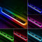 4 Pcs Led Door Sill Lights, 7 Preset Lighting Colors, Car Threshold Strip, Wireless Ambient Light For Everyone