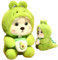 OZXVXZO Krokodil Bär Kuscheltier 23 cm - Bär Plüschtier Geschenk für Kinder - Krokodil Plüschtiere Kissen - Teddybär Puppe Krokodil Figure Spielzeug
