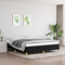 IKAYAA Lit 160 x 200 avec sommier Sommier 160x200 avec Pieds Sommier Tapissier Sommier à Lattes en Bois pour Adulte-Noir-160 x 200 cm-35 cm