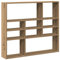 vidaXL Wandregal Artisan-Eiche 90x16x78 cm Holzwerkstoff, Schweberegal, schwebendes Regal, Regale, Wandboard, Regal, Hängeregal, Regalbrett, CD-Regal