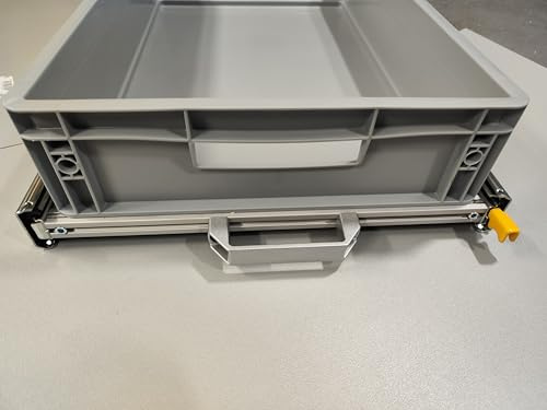 Schwerlastauszug incl. Halterahmen zur Aufnahme von EURO-Boxen 113kg Traglast Länge: 600mm Breite400mm