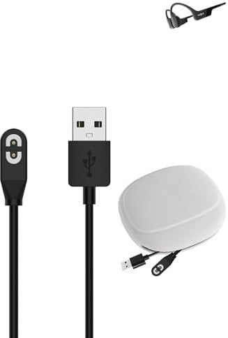 Charger Cable for SHOKZ OpenRun S803 Bone Conduction Headphones, 2 Pin USB Magnetic Fast Charging Cable,Low Heat Generation,Lightweight,Durable