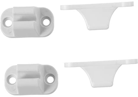 HORIALENCE 2 Stück Wohnmobil Türhalter Aus Weißem Nylon Kompakter Türfeststeller Für Außentüren Und Fächer Von Wohnmobil Camper Und Boot Wetterbeständig Einfache Schraubmontage