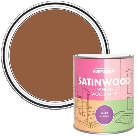 Rust-Oleum Interior Wood Paint in Satin Finish - Terracotta 750ml