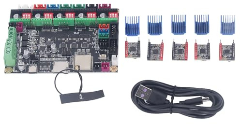 3D Printer Control Board for MKS TinyBee V1.0 Motherboard 5Pcs TMC2209 Stepper Motor Driver with Heat Sink DC12‑24V
