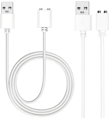 2 Stück Magnetisches USB Ladekabel,Kompatibel mit Satisfyer Pro 2,Magnetisches 2-Pin USB-Kabel Ersatzladekabel,for Magnetic Charging Massager Products,Toys Charging Cable