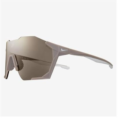 NIKE Charged Shield IB3518X Sport Sonnenbrille Running Cycling Outdoor Performance Sunglasses, Matte College Grey/Gold Mir, One Size