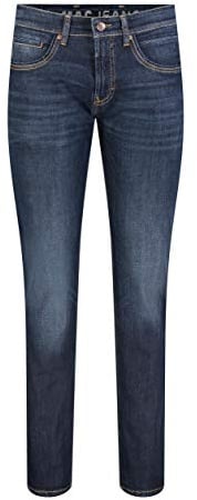 MAC Jeans Herren Jeans Hose Arne Pipe Dünner Stretchdenim Blue Used