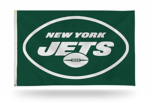 Rico Industries NFL New York Jets 90 x 150 cm einseitige Bannerflagge mit Ösen