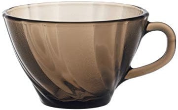 Duralex Beau Rivage 4002CR06C0111 - Juego de 6 tazas de café, 18 ml, cristal, color marrón