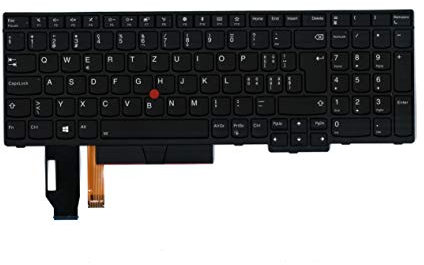 TellusRem ersatztastatur Schweizerisch Hintergrundbeleuchtung für Lenovo Edge L580 E580 P52 P72 T590 T580s