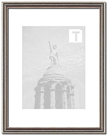 Barock-Bilderrahmen Imke Silber 35 x 50 cm Museumsglas 2mm filigran Metall