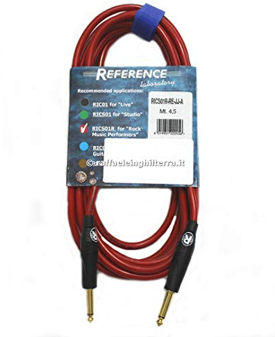 Reference cavo audio RICS01R-RE-JJ-4,5-A metri 4,5 jack mono maschio 6,3 mm jack mono maschio 6,3 mm