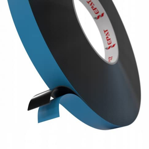 Heavy Duty Double Sided Tape, Self Adhesive Tape, Two Sided Sticky Pad, Strong Wall Adhesive Strip Black Foam Tape for Carpet, Super Glue for Led Strip, Photo Frame, Weatherproof Resistant.