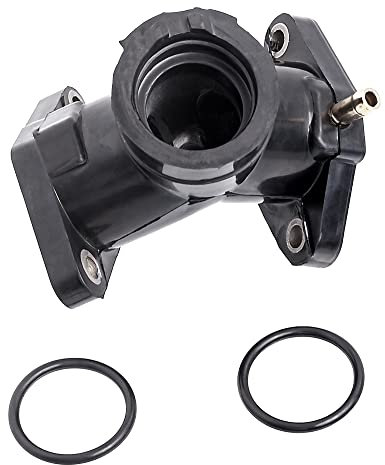 Motorrad Vergaser Flansch Adapter Gummi Vergaser Ansaugstutzen Stiefel für XV125 Virago 125 1997-2000 für XV250 V-Star 2008-2018 (schwarz)