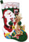 Bucilla Nikolausstrumpf-Set, Weihnachtsmann- und Freunde