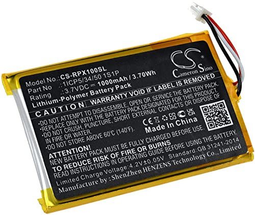 Batteria per cuffie Bluetooth Razer Opus X, 3,7 V, ai polimeri di litio