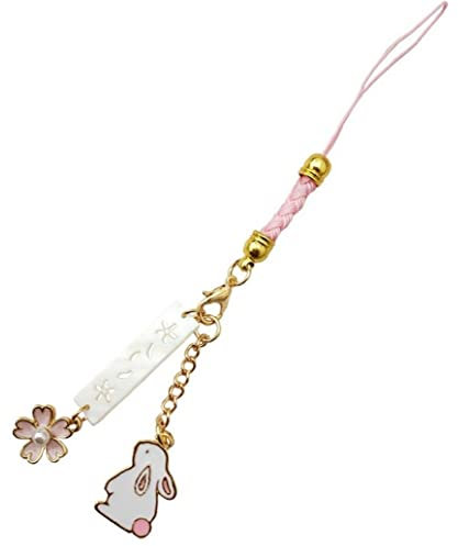 Süße Kaninchen Telefongurt Lanyards Schlüssel Hänge Seil Telefon Charme Dekor Airpods Schlüsselbund Piece Paar Geschenk