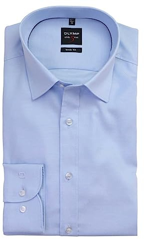 OLYMP Level Five Body fit Hemd extra Langer Arm New Kent Kragen Twill Stretch weiß
