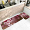 Teppich Wohnzimmer, Küchenläufer 2er Set Weiß Rosa Pflaume Bossom 60X90cm+60X180cm Heimtextilien