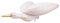 PartyDeco Folienballon Storch 100x43cm - XXL Ballon für Helium oder Luft - Luftballon für Baby Shower Babyparty Mädchen Kindergeburtstag - Folienluftballon als Geschenk zur Geburt - Hellrosa