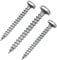 siwitec Spanplattenschrauben 500 Stück mit Halbrundkopf, Panhead, Ø 4,0 x 35 mm, TORX - TX20, blau verzinkt, Holzschrauben
