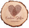 Baumscheibe mit Gravur, Deko Holzscheibe zur Hochzeit, Hochzeitsgeschenk für Brautpaar, Personalisierte Holzplatte mit Namen und Datum, Geschenk zur Hochzeit, Holz Untersetzer, Hochzeitsdeko