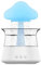 Umelee Raincloud Shaped Humidifier, 300ml With 7 Colorful Night Lights & 3 Rain/Mist Modes for Bedroom, Home, Office, Car (White)