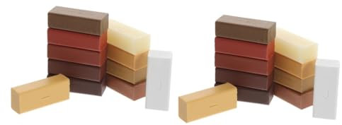 Uonlytech 2sätze Laminatboden Kratzer Entferner Farbige Reparaturwachs Blöcke Für Holz Und Laminatböden Für Möbel Türen Und Tischoberflächen Einfach Anzuwenden Und Langlebig