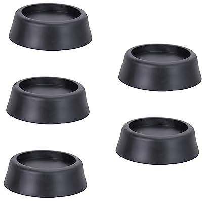 DOITOOL Lot De 5 Patins De pour Meubles Noirs pour Machine À Laver Et Sèche-Linge