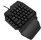 Yctze Einhändige Gaming-Tastatur, 39 Tasten, RGB-Hintergrundbeleuchtung, Tragbare -Gaming-Tastatur, Kabelgebunden, Einhändig, Mechanisch, Ergonomische Tastatur für PUBG-Computer,