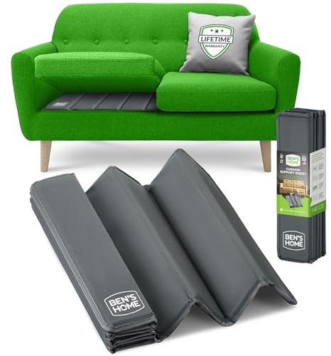 BEN'SHOME® Premium Loveseat Kissenstütze für schlaffe Sitze, robuste Holz-Sofa-Unterstützung, 96,5 - 114,3 x 58,9 cm, verstellbare verstärkte Bretter, Couchkissen-Ersatz