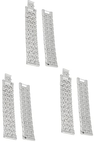 Gadpiparty 3 Correas De Reloj De 42 Mm Con Diamantes De Acero Inoxidable Y Plata Compatibles Con Relojes Inteligentes Para Hombre Y Mujer.