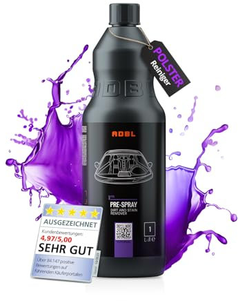 ADBL Pre Spray (1L) - Leistungsstarker Vorreiniger für Polster und Teppiche - Entfernt Fett, Flecken und Verschmutzungen - Perfekt für die Vorbehandlung bei der Extraktionsreinigung, Textilreiniger
