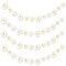 4 Packs Gänseblümchen Banner, Gänseblümchen Deko Banner, Weiße Blumen Banner, Blumen Deko Geburtstag Banner, Gänseblümchen Girlande für Mädchen Raumdekoration Kindergeburtstage Party Hochzeit