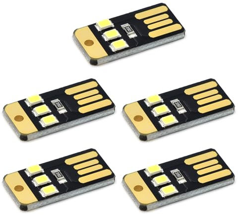 5Pcs Notte USB LED Portachiavi Scheda di Potere Tasca Della Lampada Della Lampadina LED Per Il Computer Portatile PC Potenza