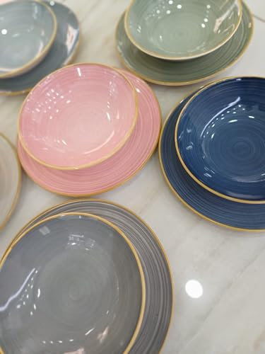 Servizio Piatti per 12 Persone in Gress Porcellana 36 pezzi per Lavastoviglie modello (natural)