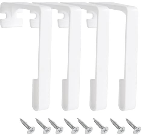 Lot de 4 fixations de rideaux de camping-car avec vis pour revêtements de fenêtre, accessoires de camping-car