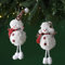 Skeadex Weihnachten Deko Innen,2 Stück LED Schneemann Figur Batteriebetrieben,Weihnachtsfiguren Klein Winter Deko Weihnachtsdeko Innen,LED Schneemann Deko für Tischdeko Kamin Büro Zimmer (K)